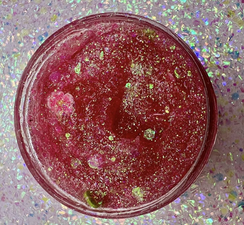 Pink Palm Glitter Gel